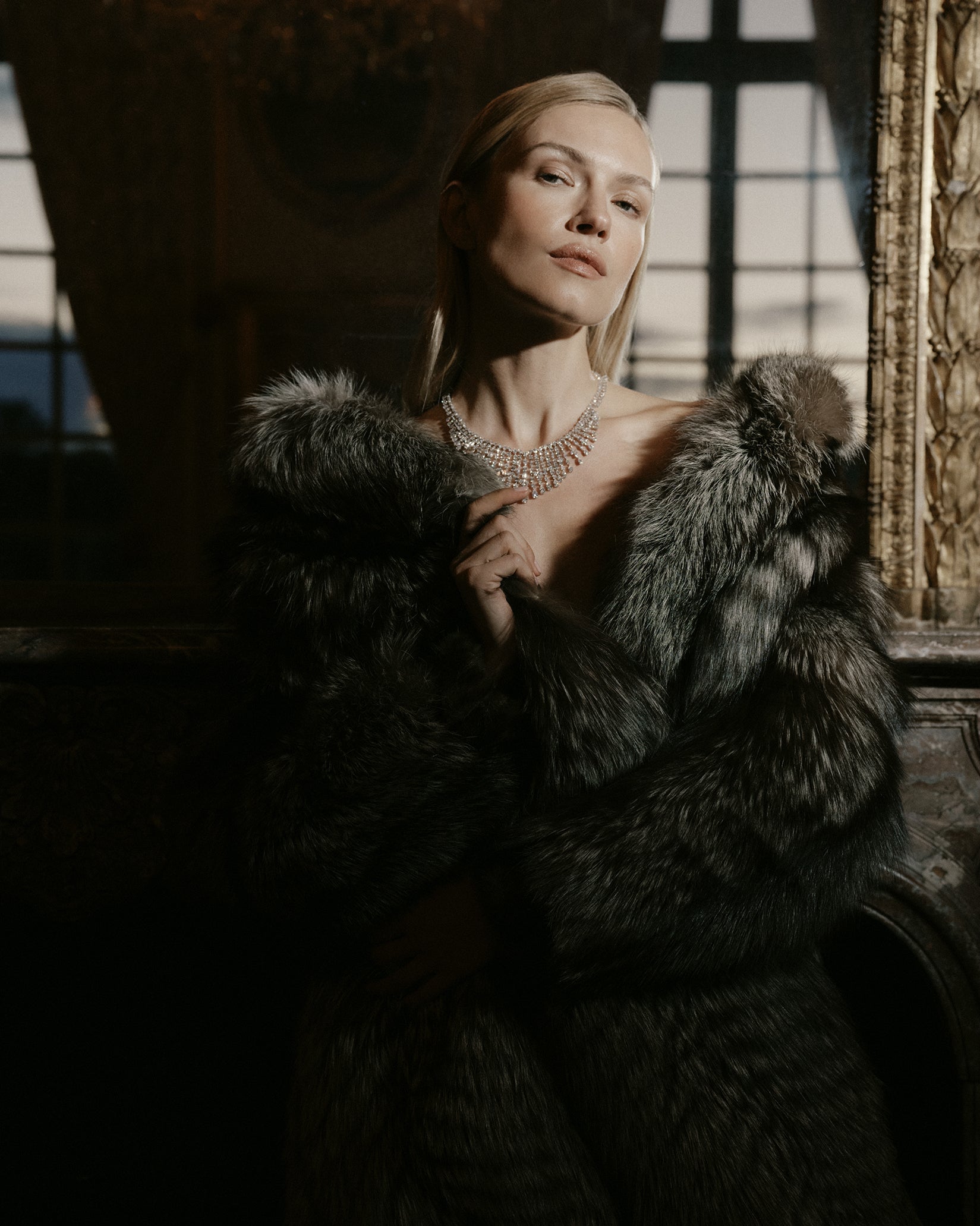 1960's Reimagined Vintage Fur Coat in Fox - Gallello Atelier