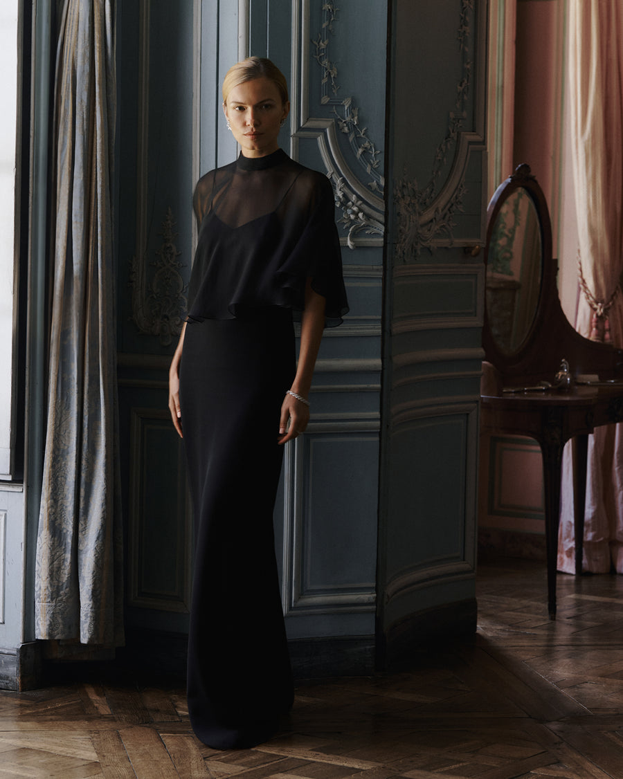 Claudia Dress with Fabian Cape