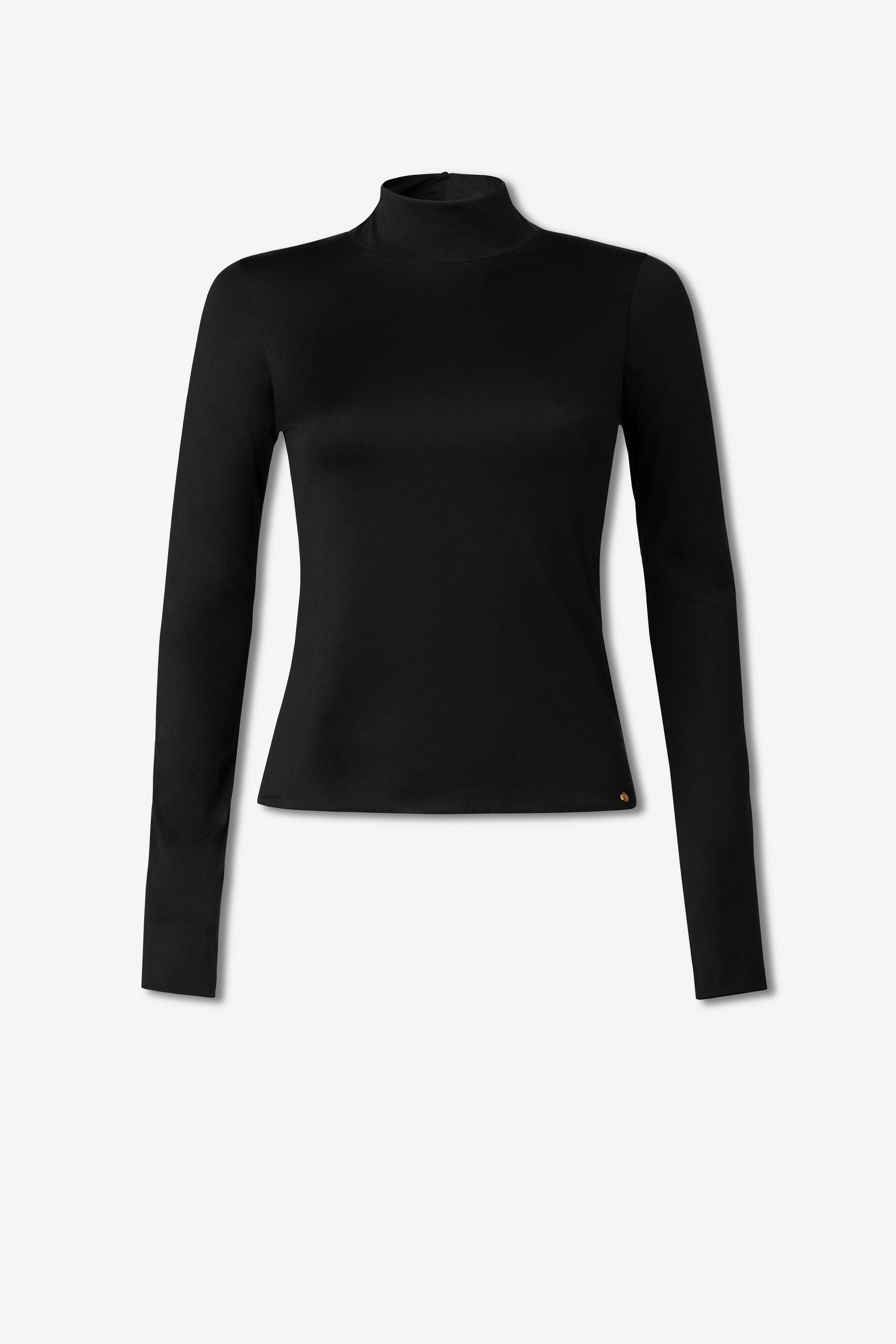 Alessia Mock Neck with 18ct Stud in Silk