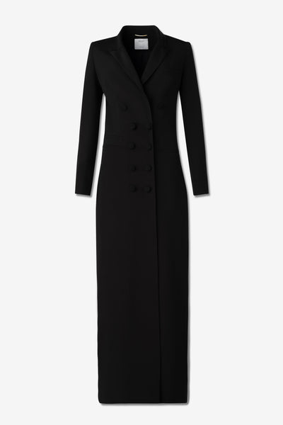 Angelina Tuxedo Dress in Cashmere and Silk