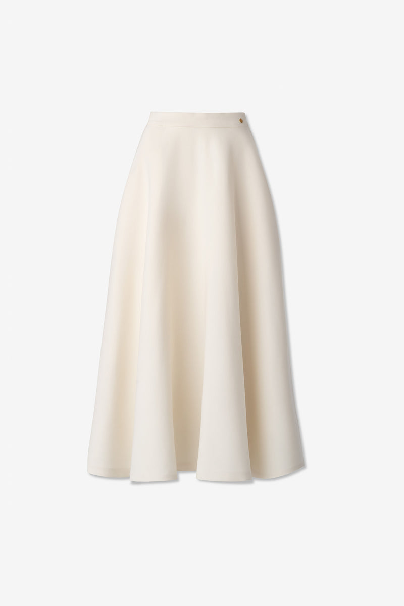 Antonella Skirt with 18ct Stud in Virgin Wool