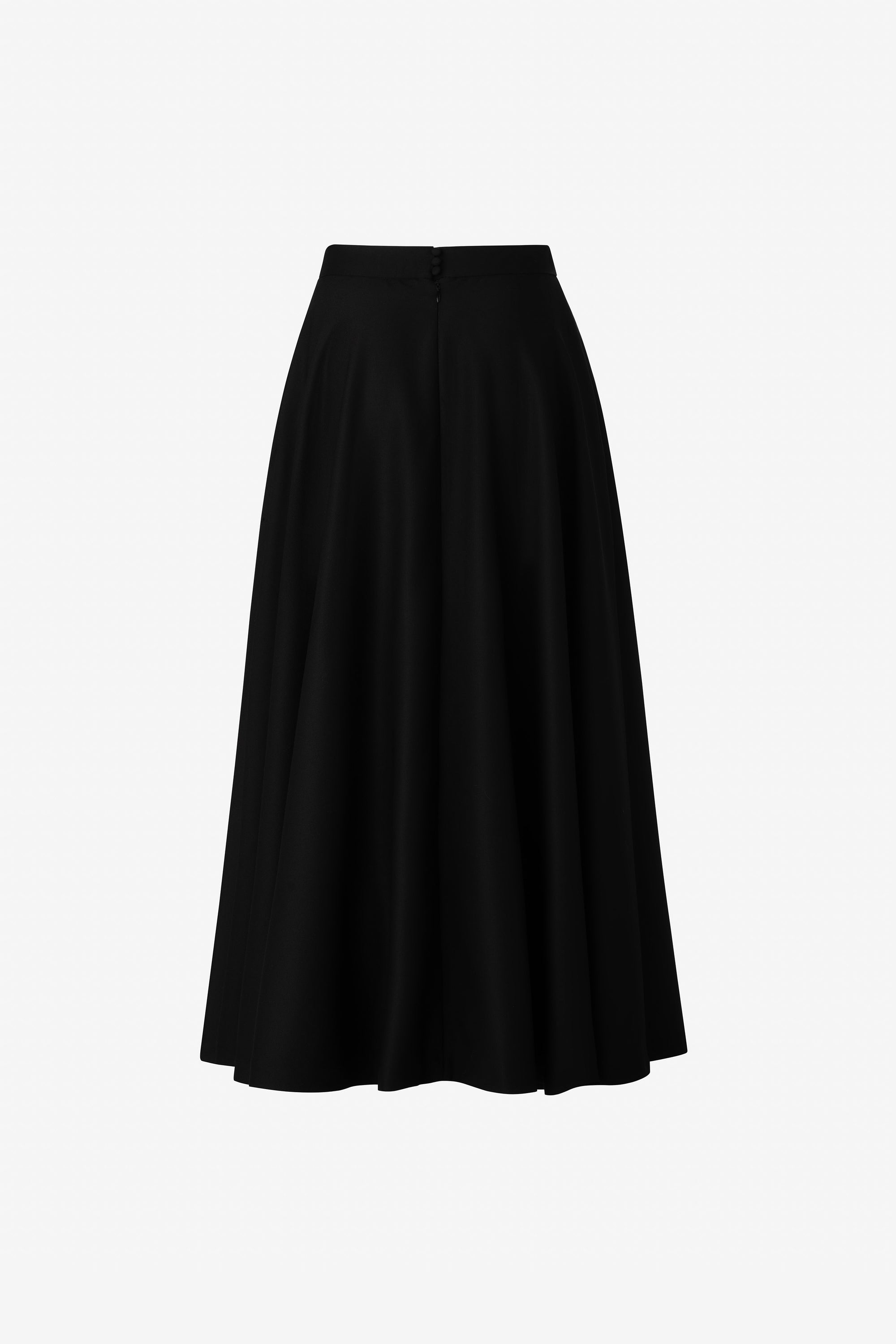 Antonella Skirt with 18ct Stud in Virgin Wool and Mohair