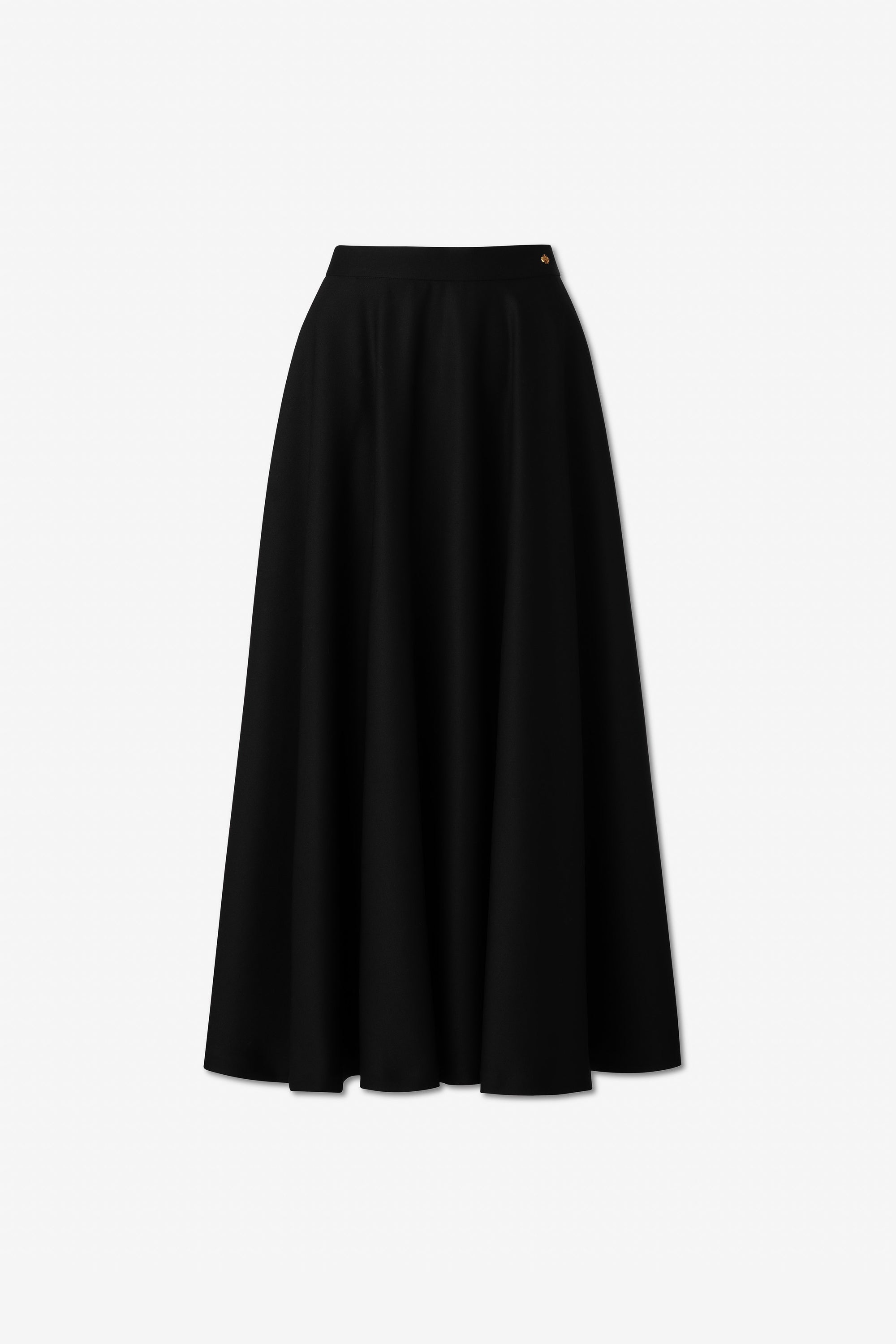 Antonella Skirt with 18ct Stud in Virgin Wool and Mohair