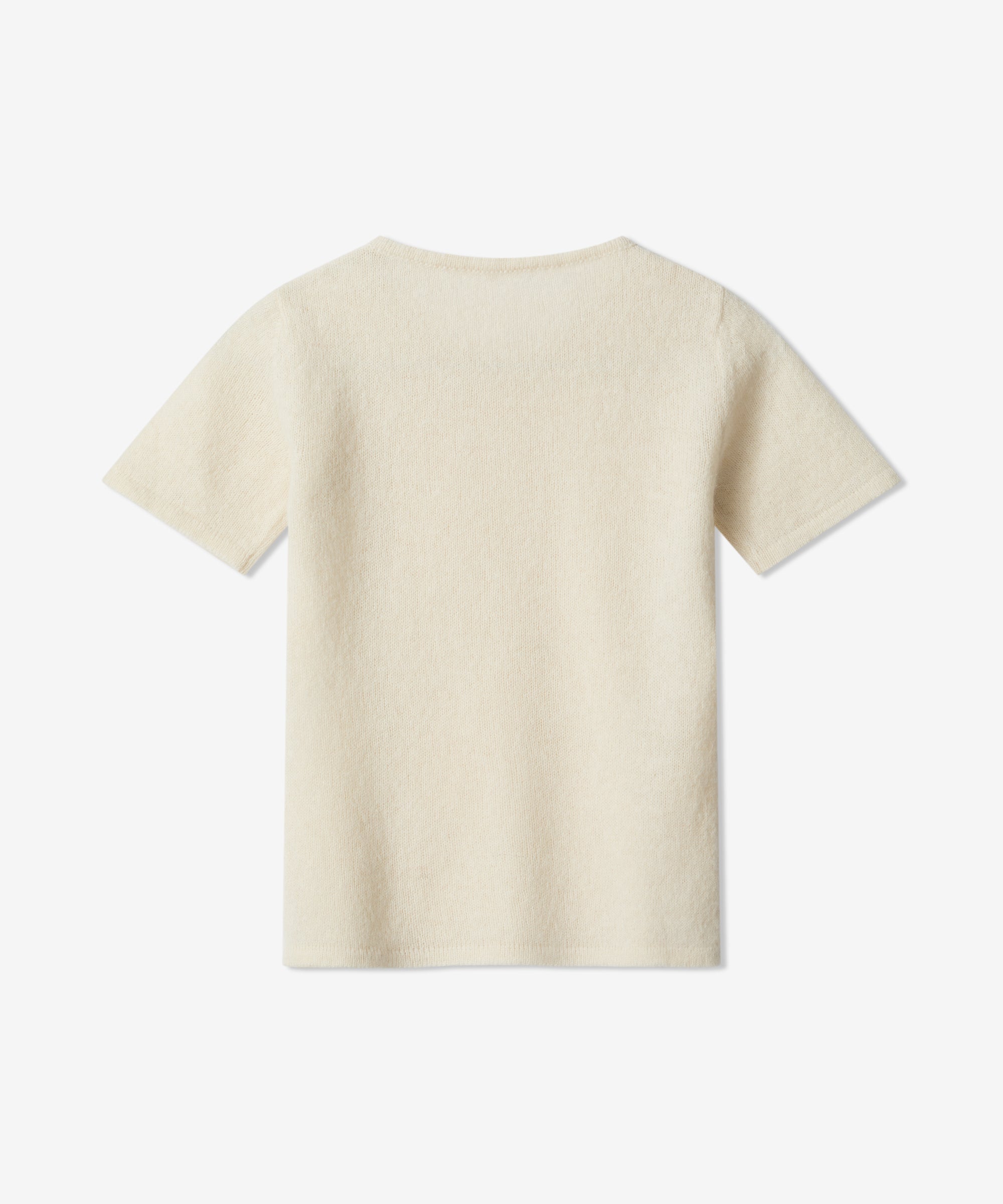 Bianca Crewneck with 18ct stud in Baby Alpaca and Silk