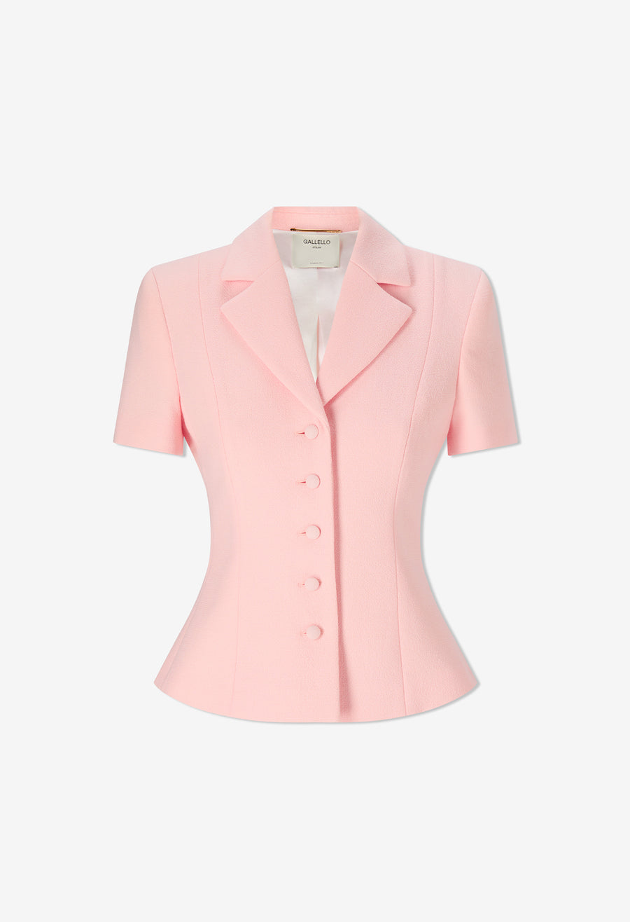 Bella Jacket in Virgin Wool Crepe