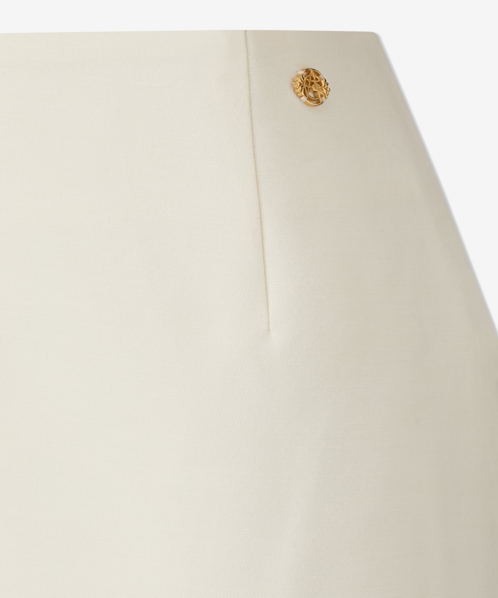 Chiara Skirt with 18ct Stud in Cotton Silk and Cashmere