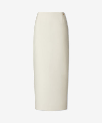 Chiara Skirt with 18ct Stud in Virgin Wool Crepe