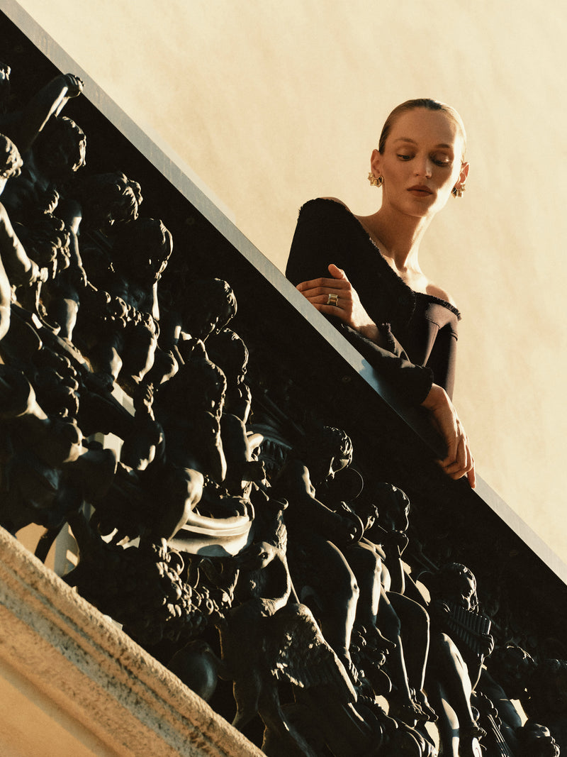 The Atelier's story begins in Veneto — couture tailoring crafted between Venice and Milan.