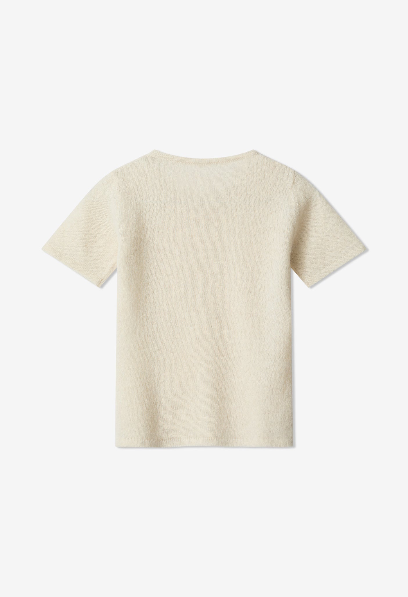 Bianca Crewneck with 18ct stud in Baby Alpaca and Silk