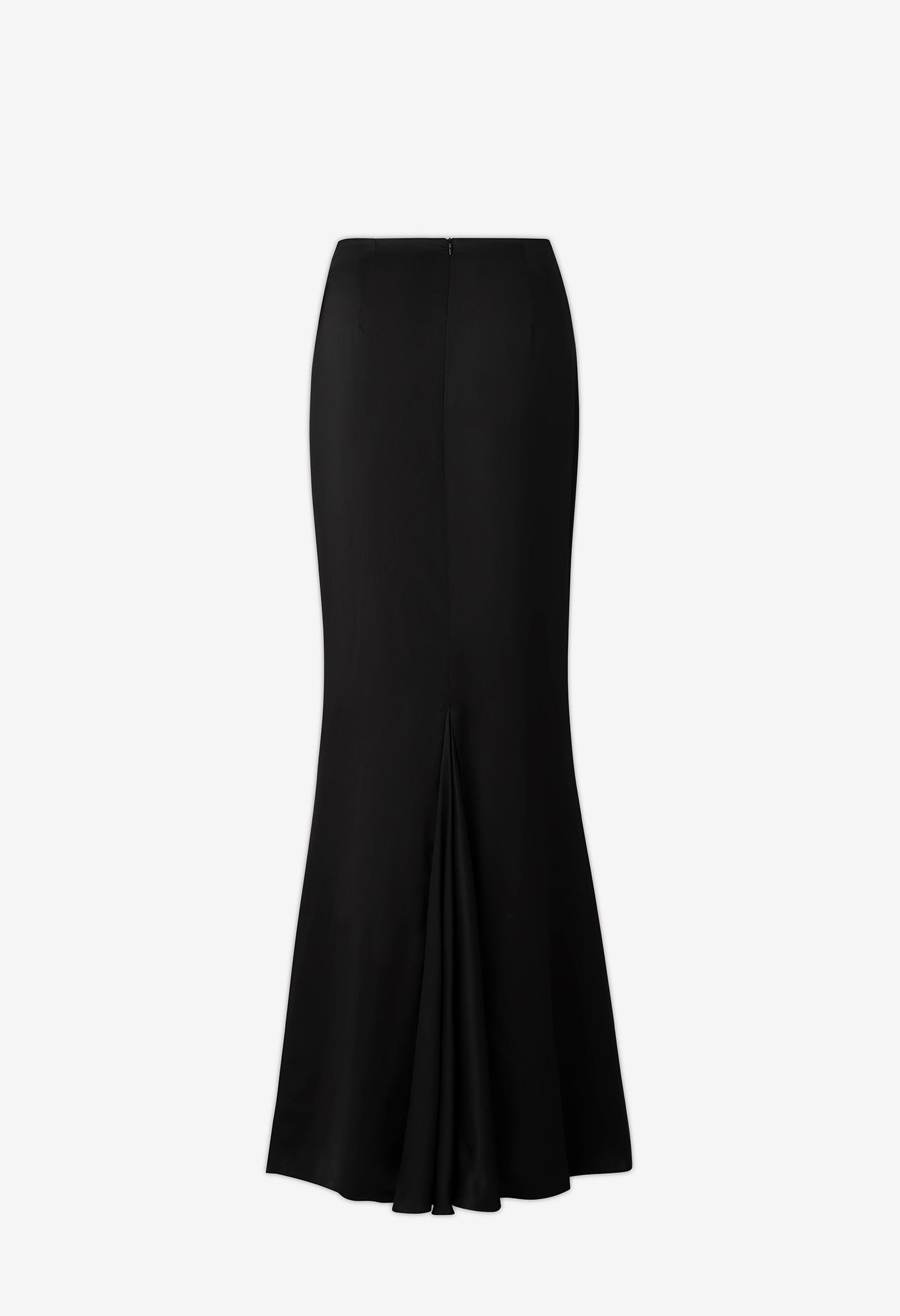 Giulia Skirt in Obsidian Silk Satin