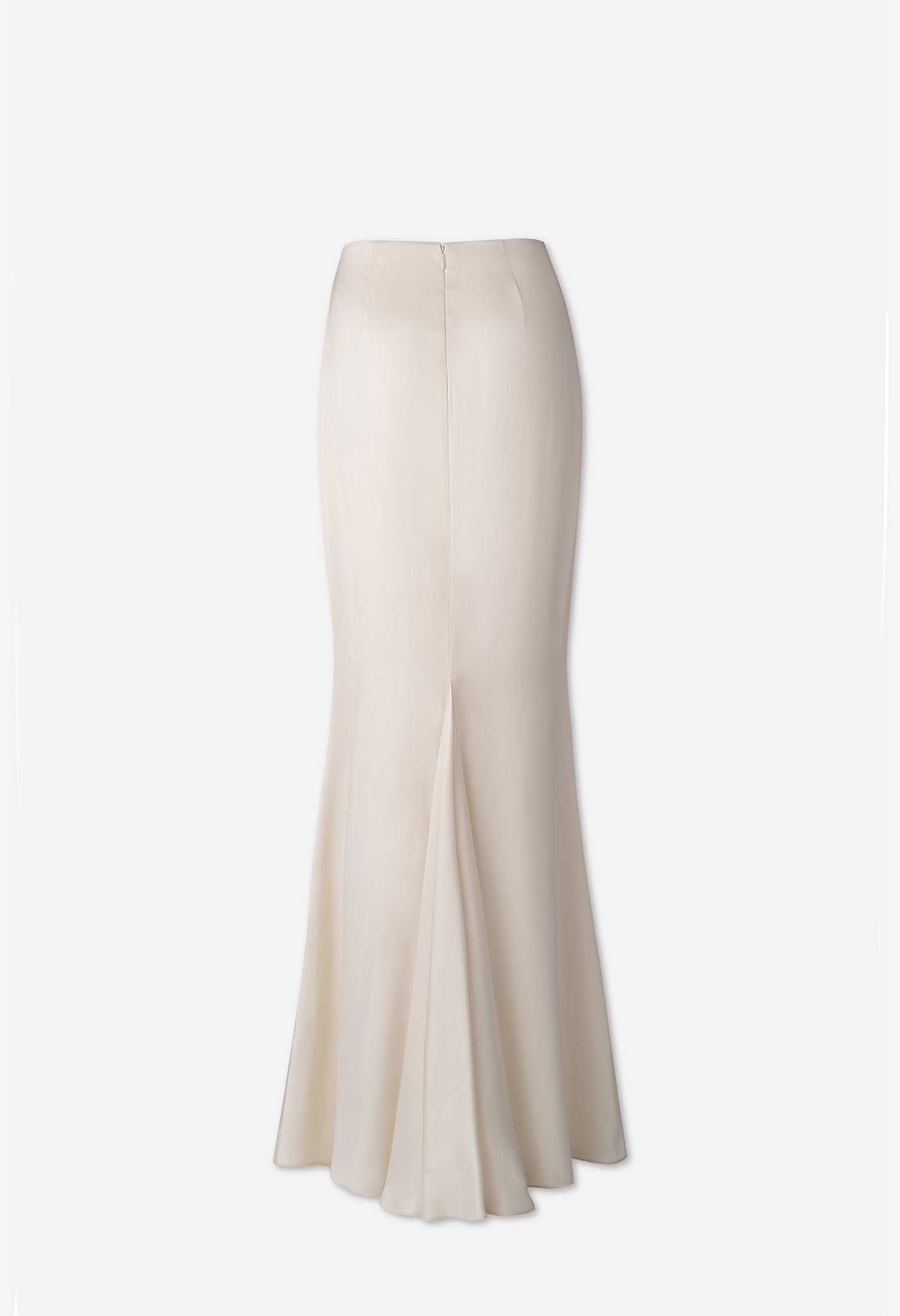 Giulia Skirt in Pearl Silk Satin