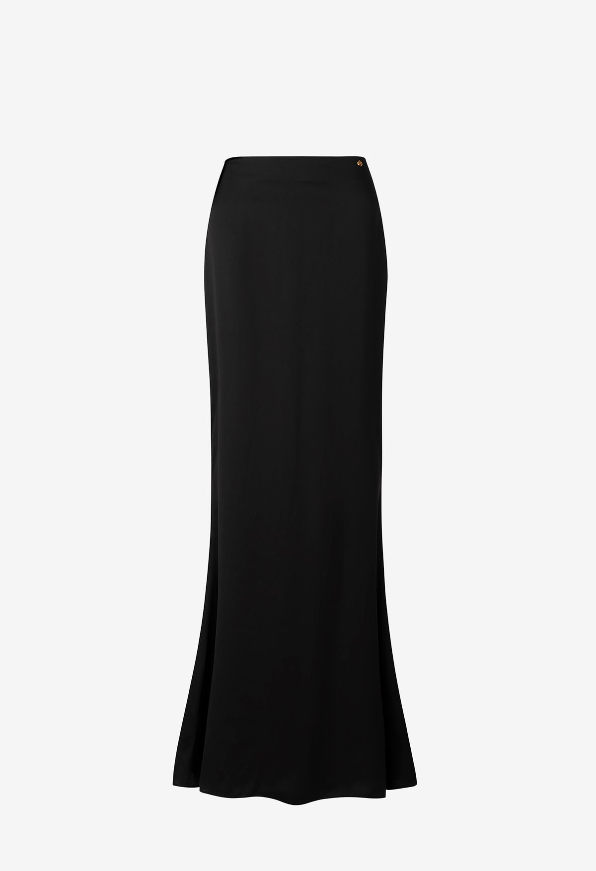 Giulia Skirt in Obsidian Silk Satin