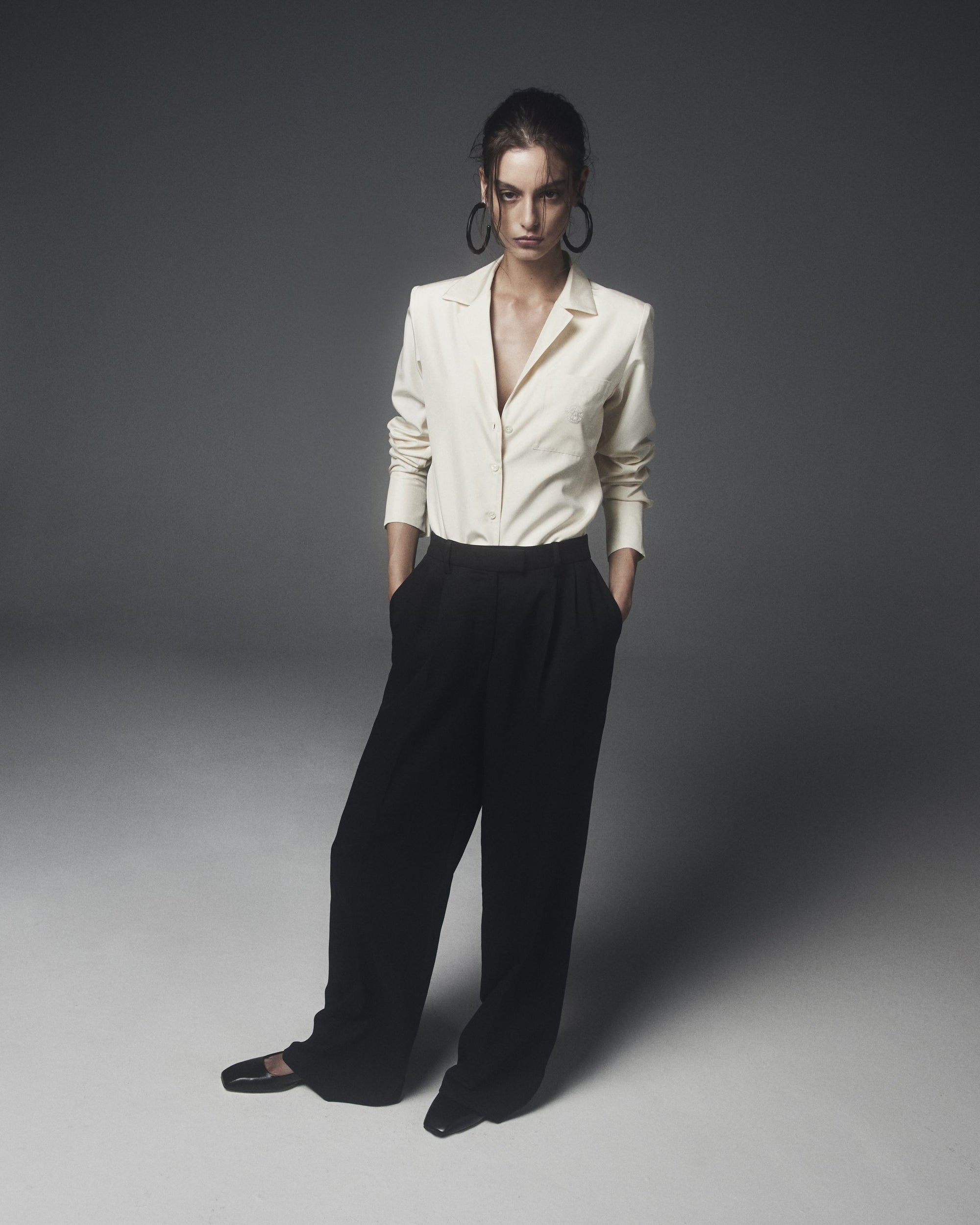 Alicia Trousers in Virgin Wool and Mohair