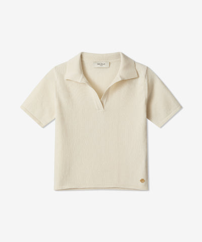 Gia Polo with 18ct stud in Baby Cashmere