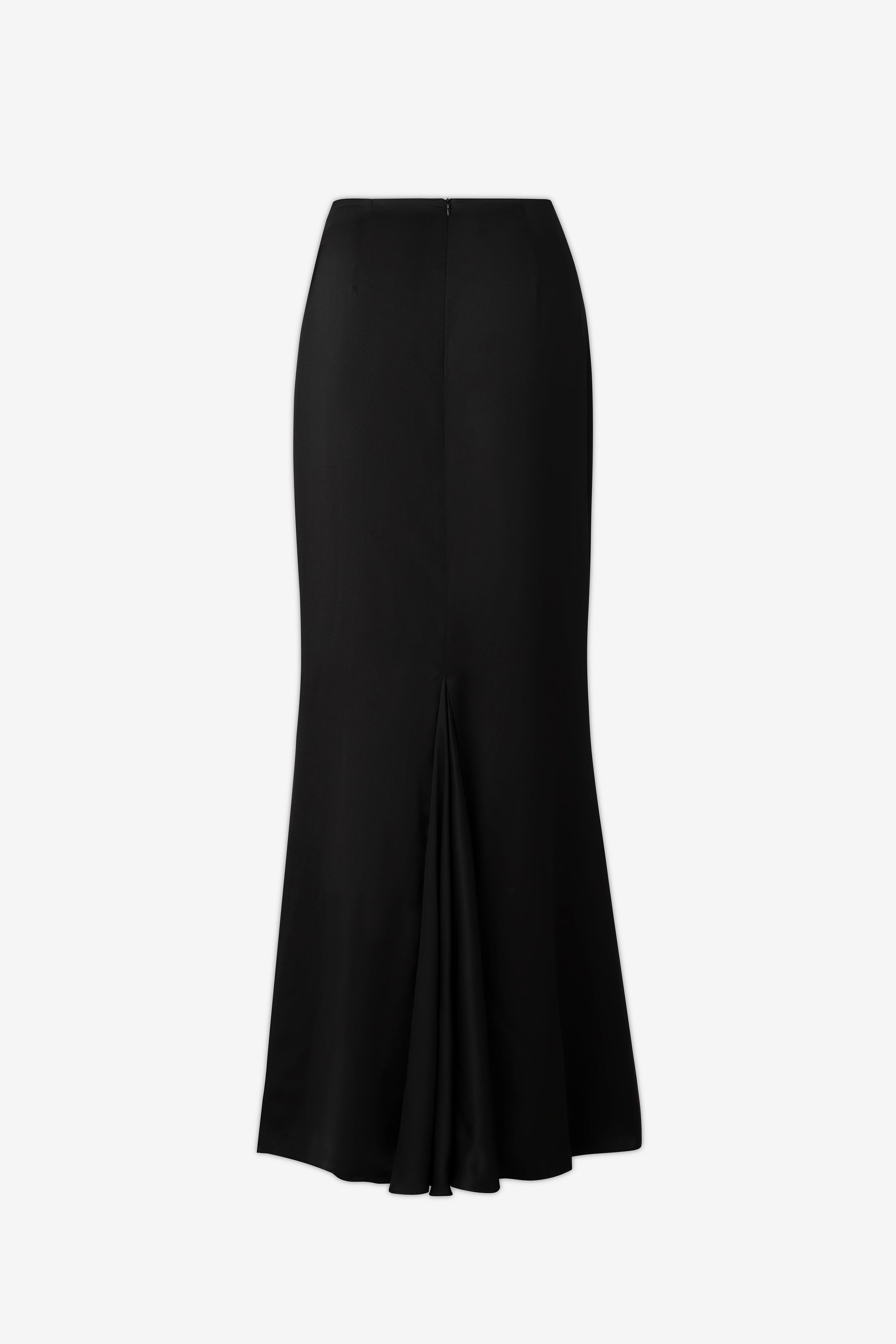 Giulia Skirt in Obsidian Silk Satin