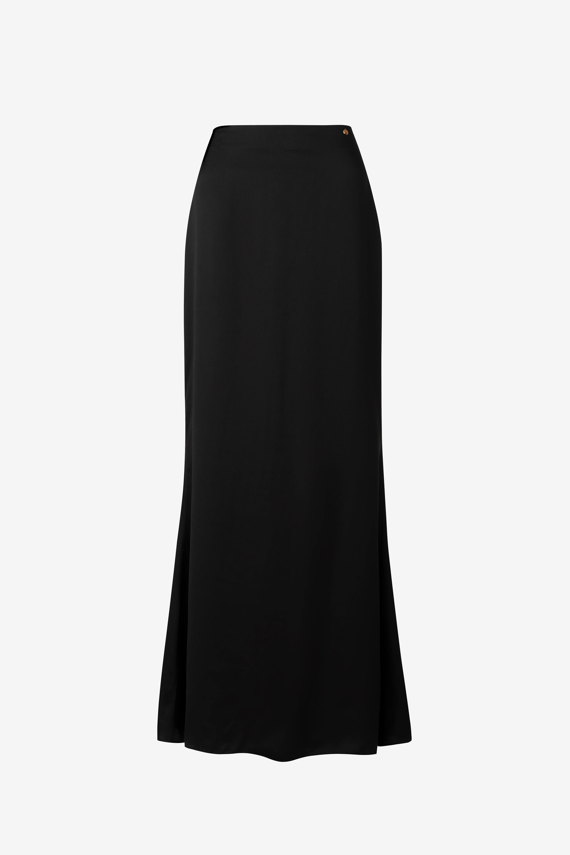 Giulia Skirt in Obsidian Silk Satin