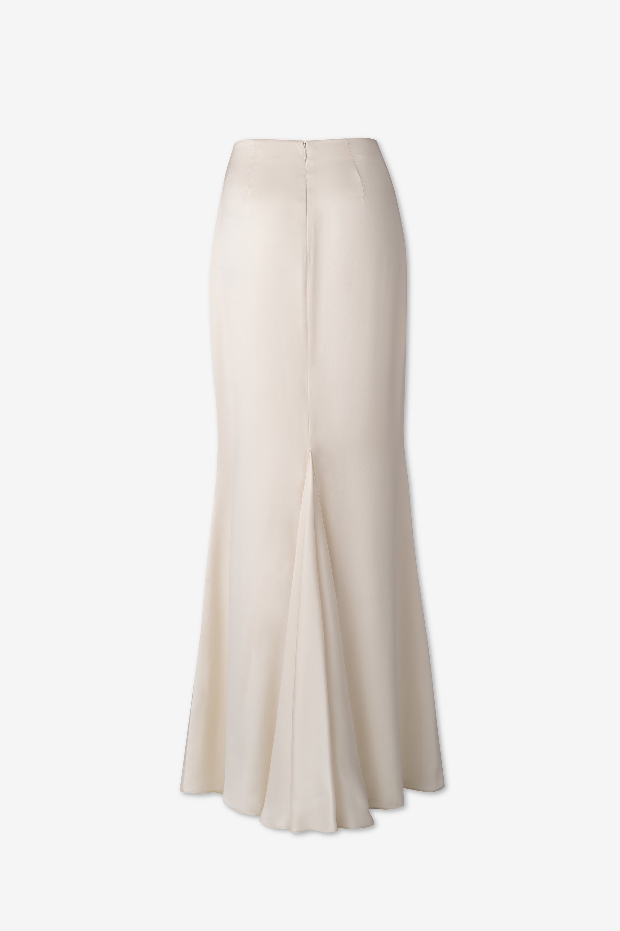 Giulia Skirt in Pearl Silk Satin