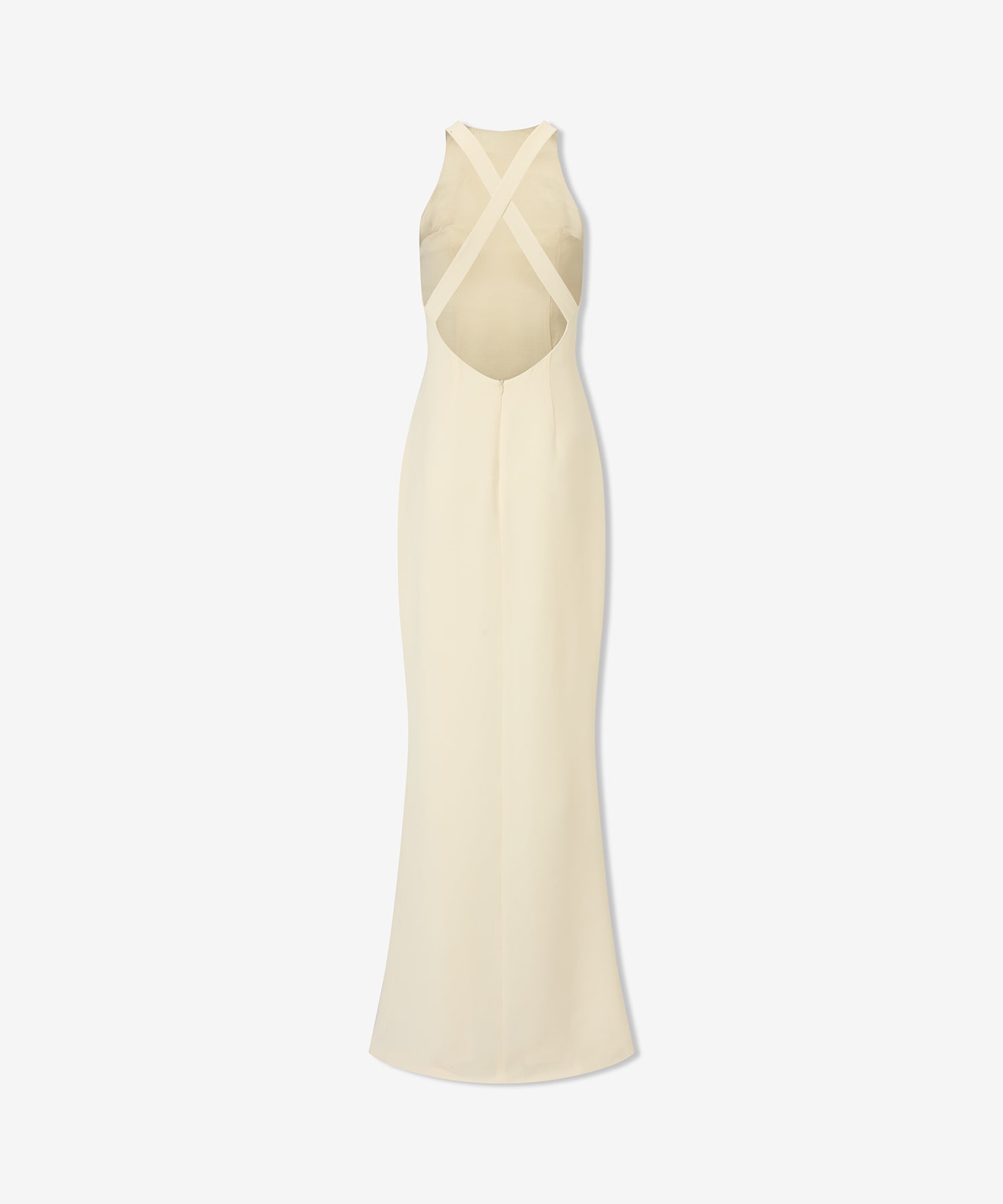 Rosalia Gown in Ivory Silk Cady