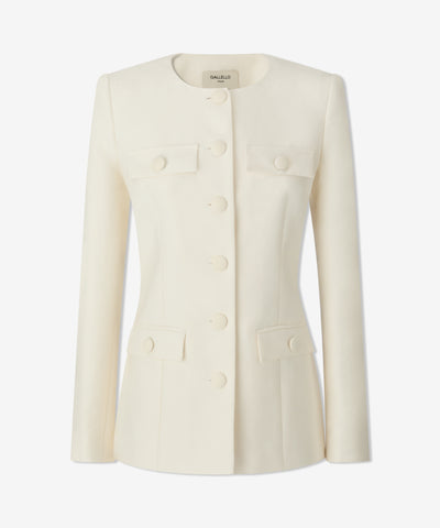 Valentina Jacket in Cotton Silk and Cashmere