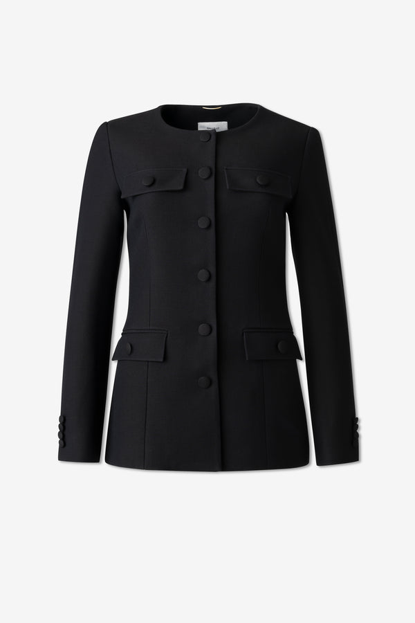 Valentina jacket in virgin wool and Silk£4,650