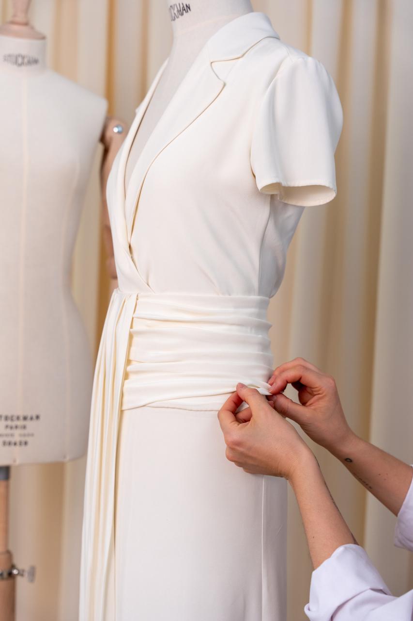 Clémence Set in Silk Crepe de Chine