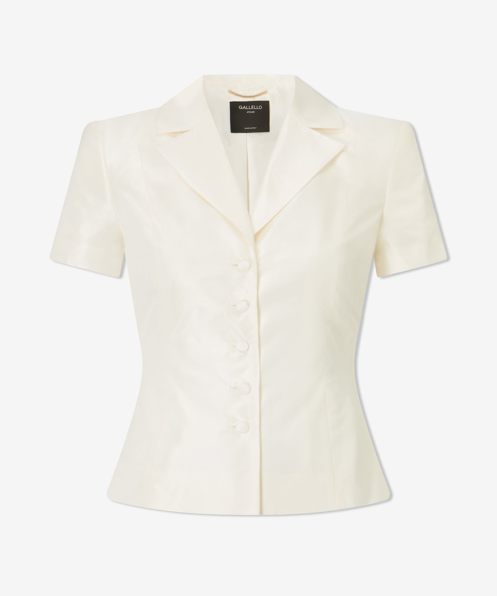 Bella Jacket In Ivory Silk Taffeta